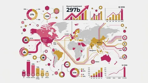 Q1 2026でVCが2,970億ドルを動かした。「過去最高値」で投資家が賭けた場所の地図を読む