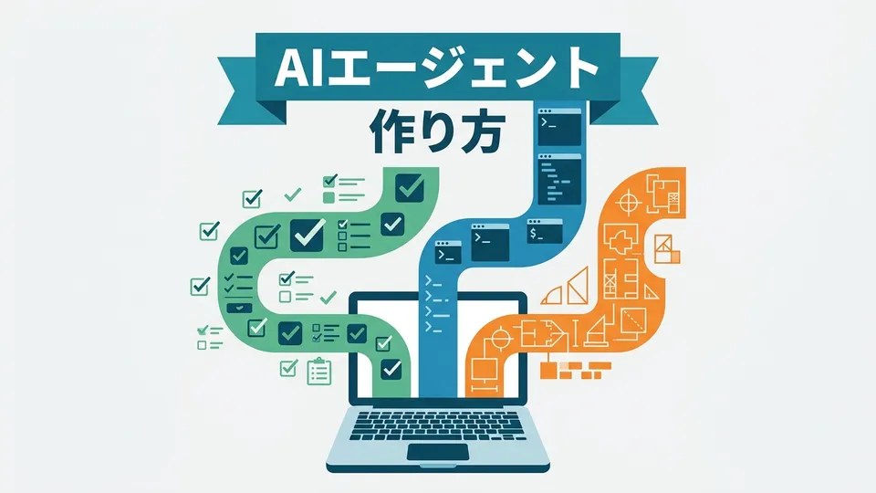 AIエージェントの作り方、3ルートで決まる。コード不要から本格構築まで