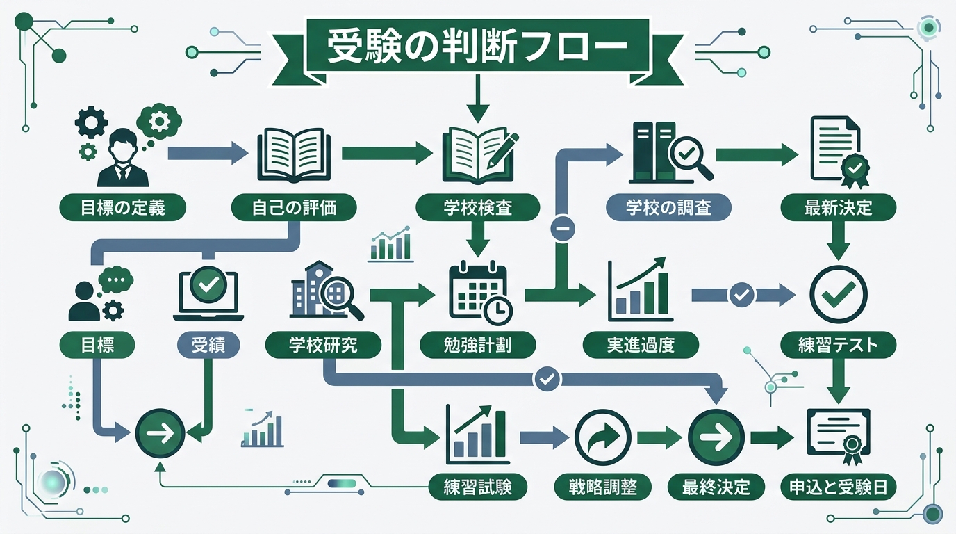 ノートPCの画面に「合格」の文字が表示されている様子。画面の横にコーヒーカップ。朝の自然光