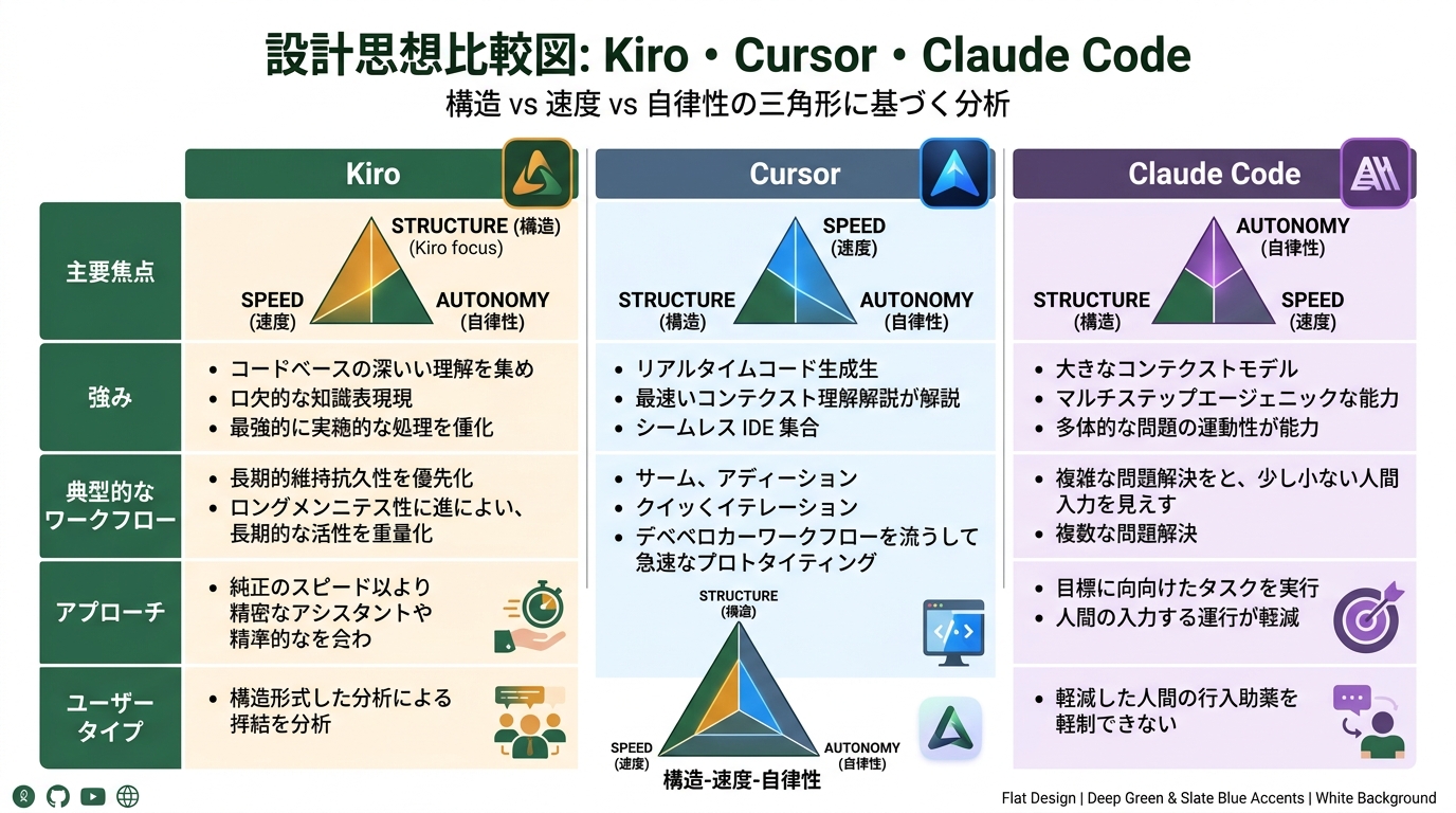 Design Modeでデザイナーのワークフローが変わる前後比較図。左:以前(Figma→実装依頼→フィードバック往復)、右:3.0後(Figma→Cursor