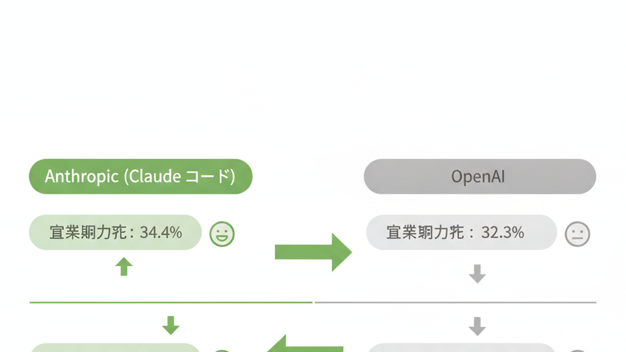 AnthropicとOpenAIの企業指標比較