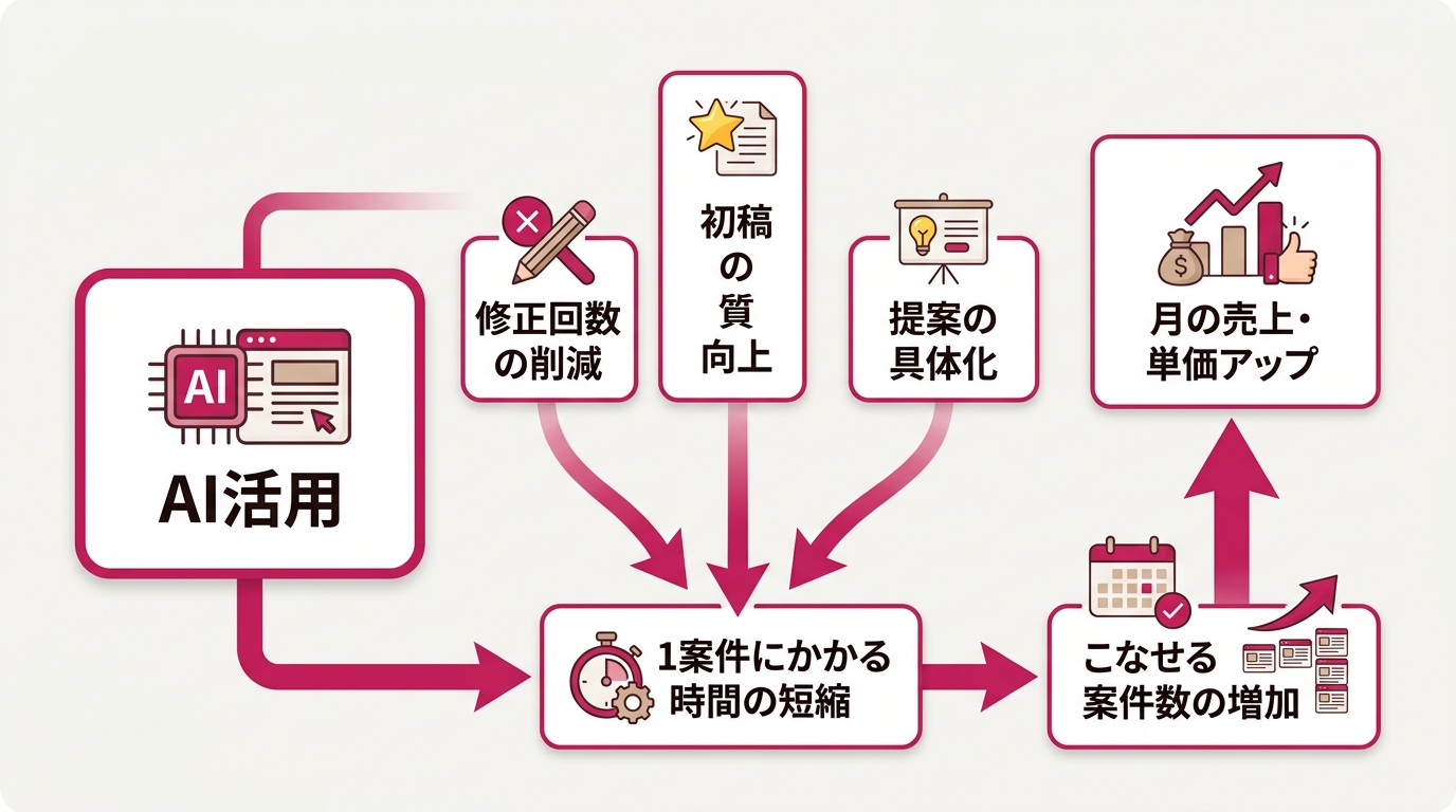 案件単価の変化 — アンケート調査結果