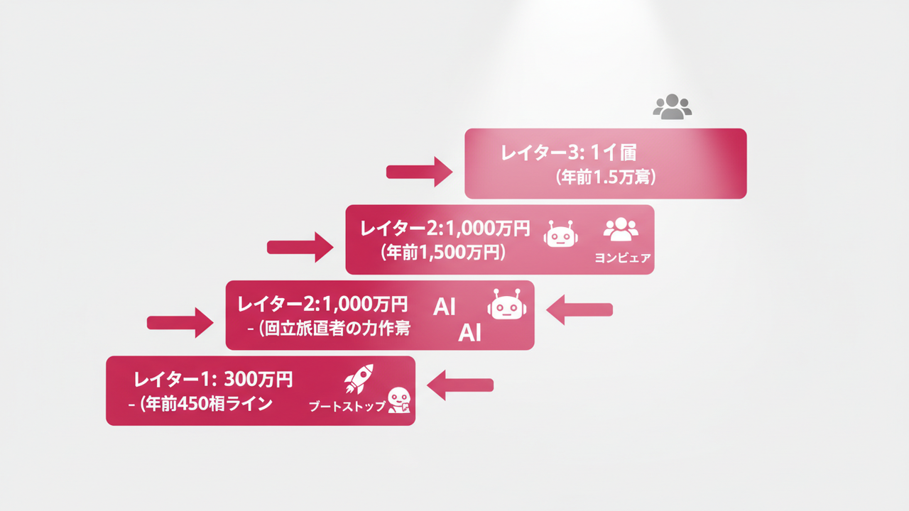 自己資金年商レイヤーのステップアップ