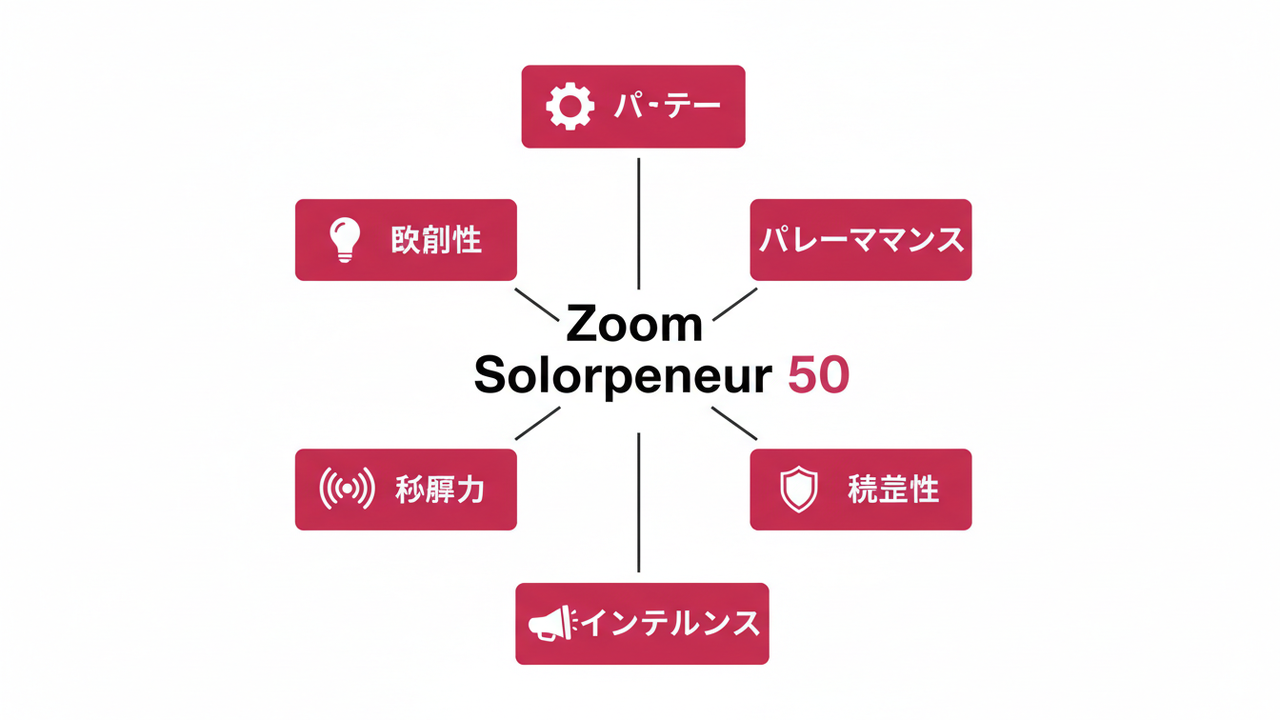 Zoom Solopreneur 50の5軸