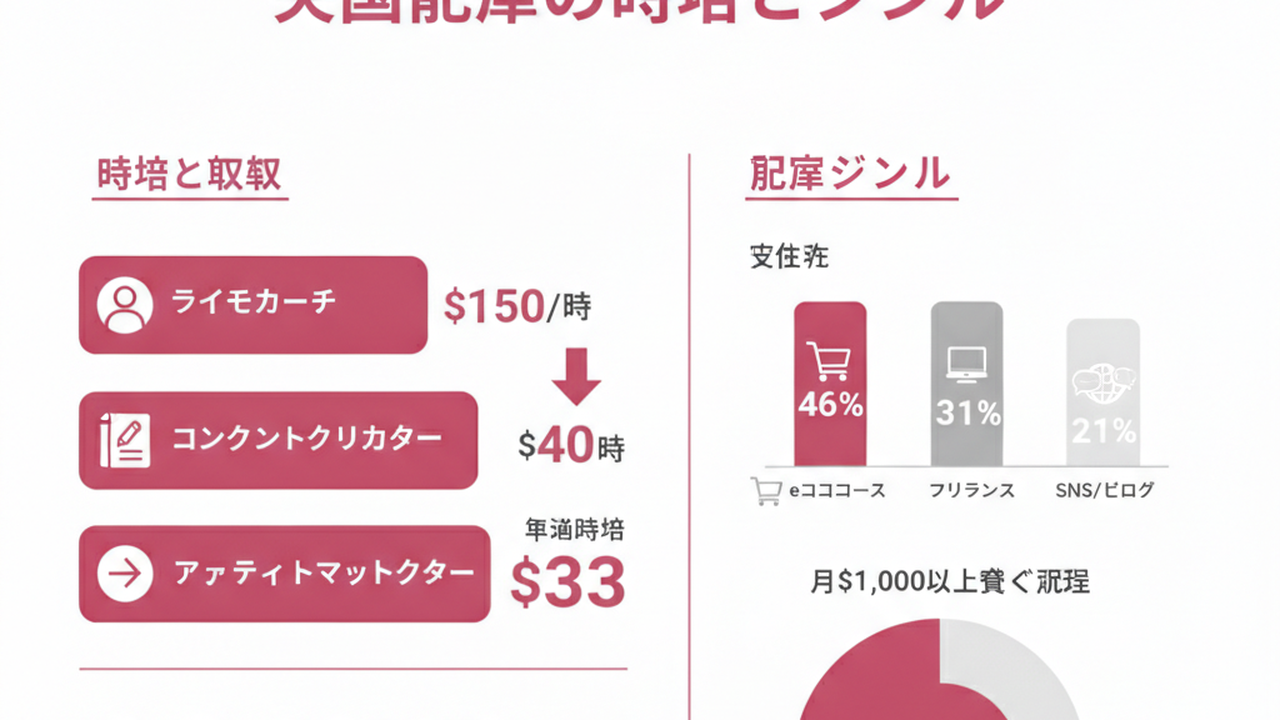 米国副業の時給とジャンル