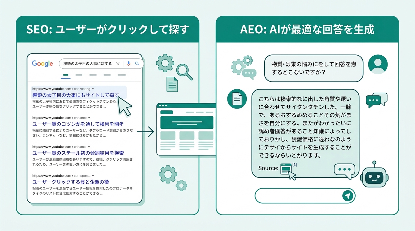 AI検索への移行を示す図