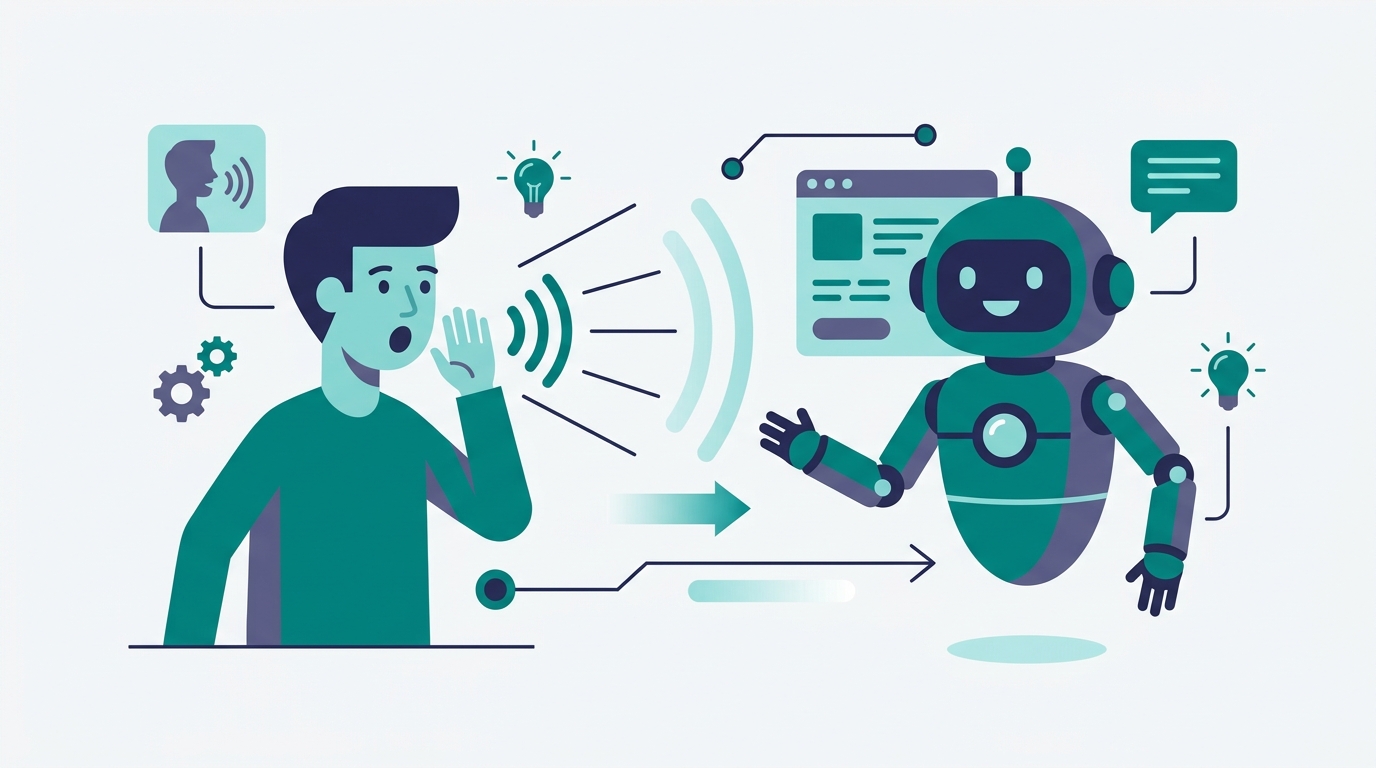 「呼んだら来るAI」vs「常時稼働AI」の比較図。左は人がPCに向かって質問する構図、右はバックグラウンドで複数タスクが自律的に動くフロー