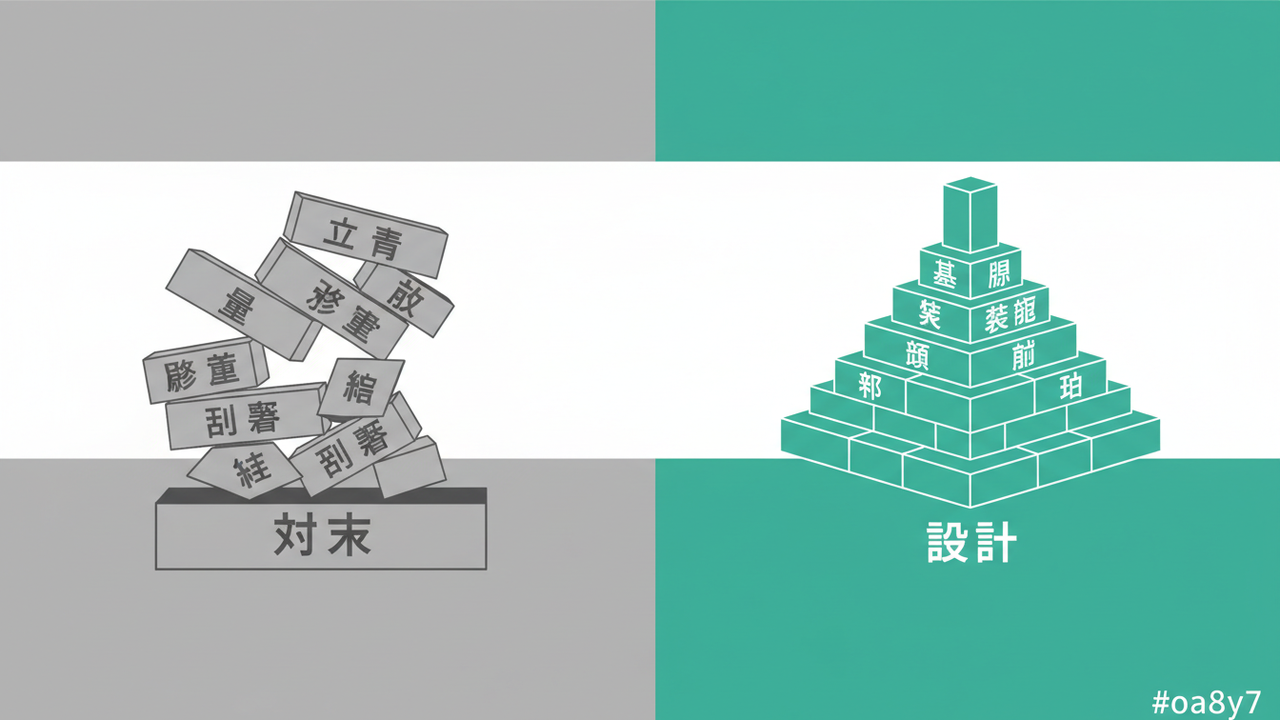 対策と設計のアプローチ比較