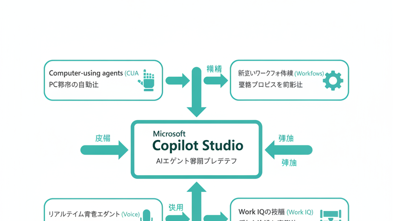 Copilot Studio 4本柱の全体像