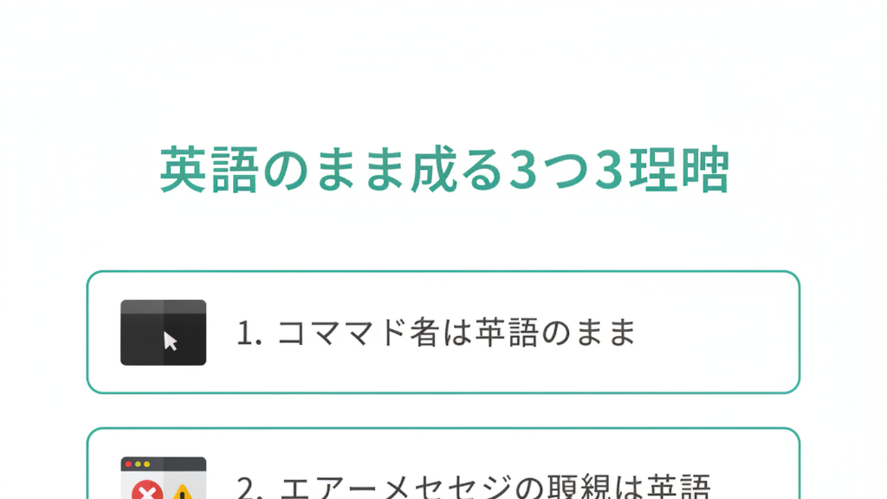 英語が残る3つの理由