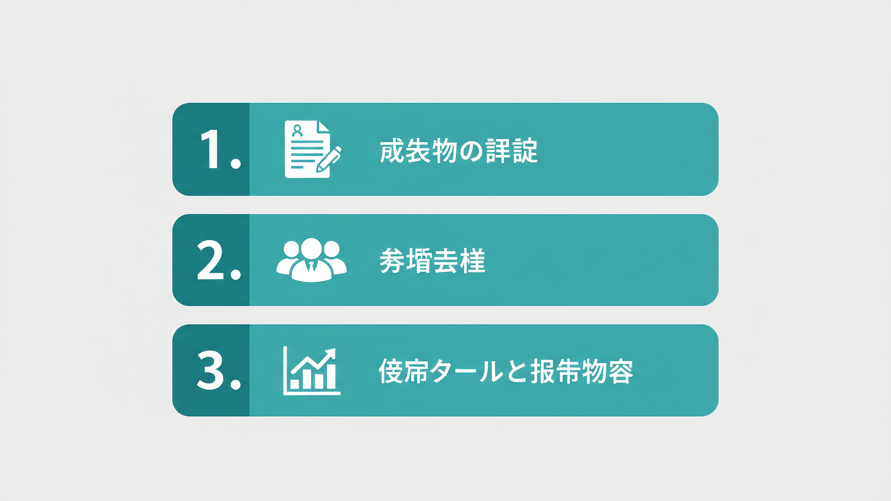 看板会社を見抜く3つの視点